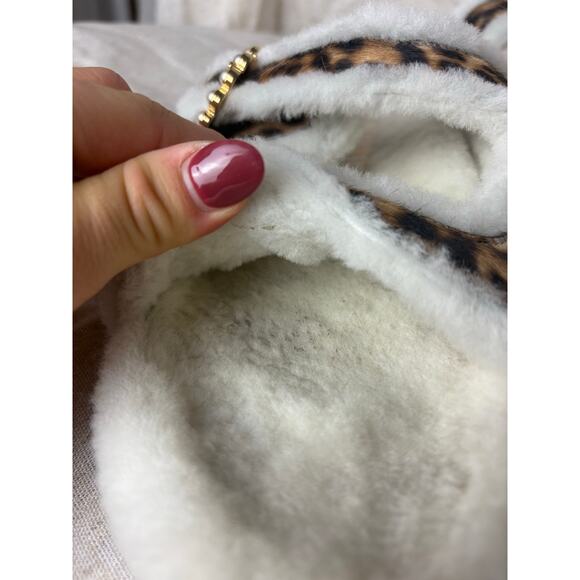 Stuart Weitzman Piper Chill Slide Sandals Cheetah Calf hair Fur Size 7.5 - Picture 9 of 10